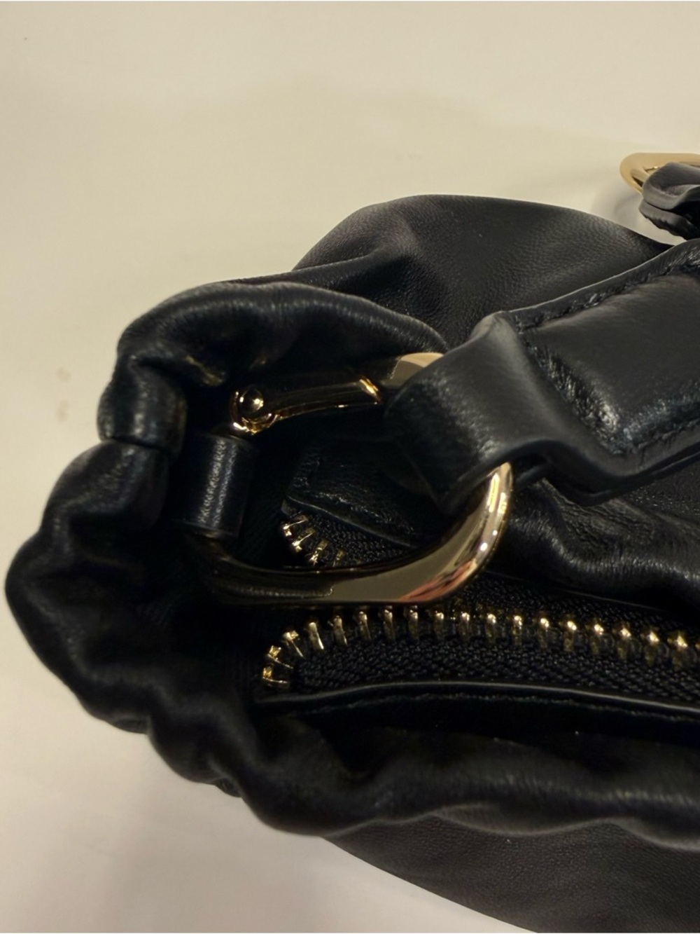 Anine Bing Kate Small Leather Shoulder Bag Black AB Logo Chain Strap - Picture 14 of 16